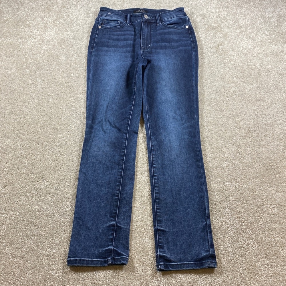 Judy Blue Skinny Fit Capri Womens 3/26 Dark Wash High Rise Stretch JB72121DK